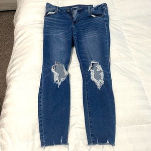 Old Navy Rockstar Mid-Rise Distressed Skinny Jeans